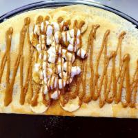 Cookie Butter Crepe · Lotus Biscoff cookie butter, marshmallows, graham crackers