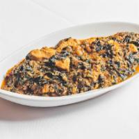 Chicken Saag · Cooked with fresh spinach.