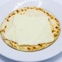 Arepa Con Queso · Arepa with cheese.