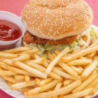 Spicy Chicken Sandwich Combo · Spicy. Served with fries.