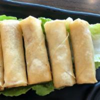 Thai Spring Roll · Veg golden spring roll with sweet chili sauce
