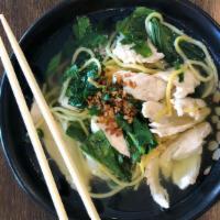 Chinese Noodle Soup · Not Spicy - Egg noodle, Chinese broccoli