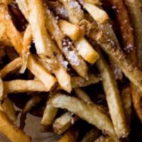 Hand Cut Fries · 100% Idaho potatoes
