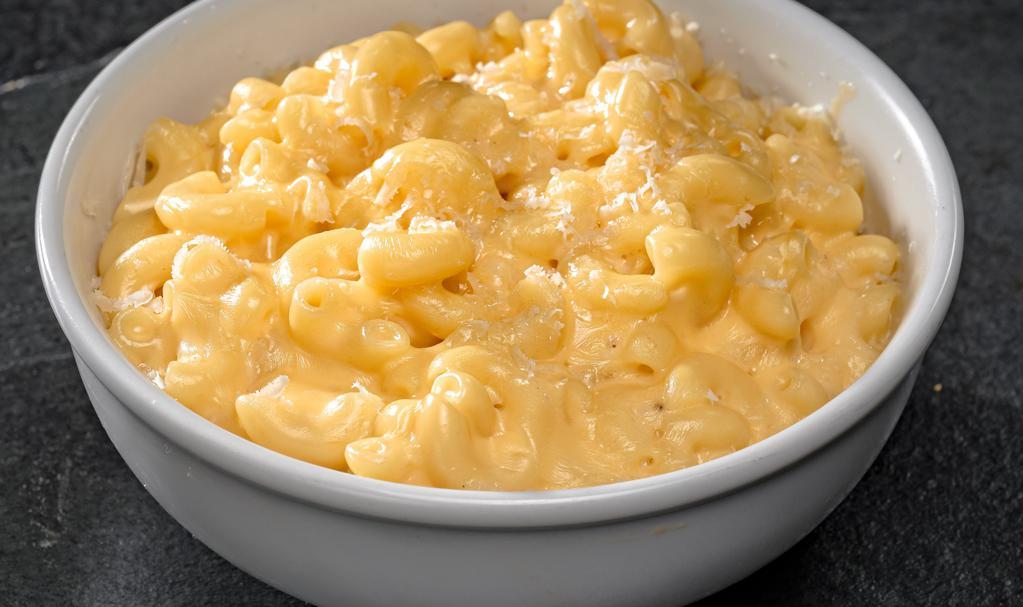 Mac & Cheese · Made with a blend of 4 cheeses.