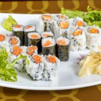 . Sushi Combo A · Three regular rolls.