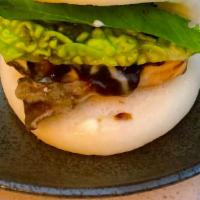 Maitake Buns · crispy maitake, shiso, yuzu and marinated cabbage