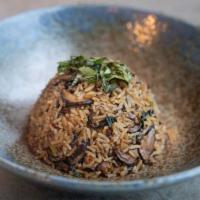 Shiitake Fried Rice · Scallion, porcini, thai basil,.