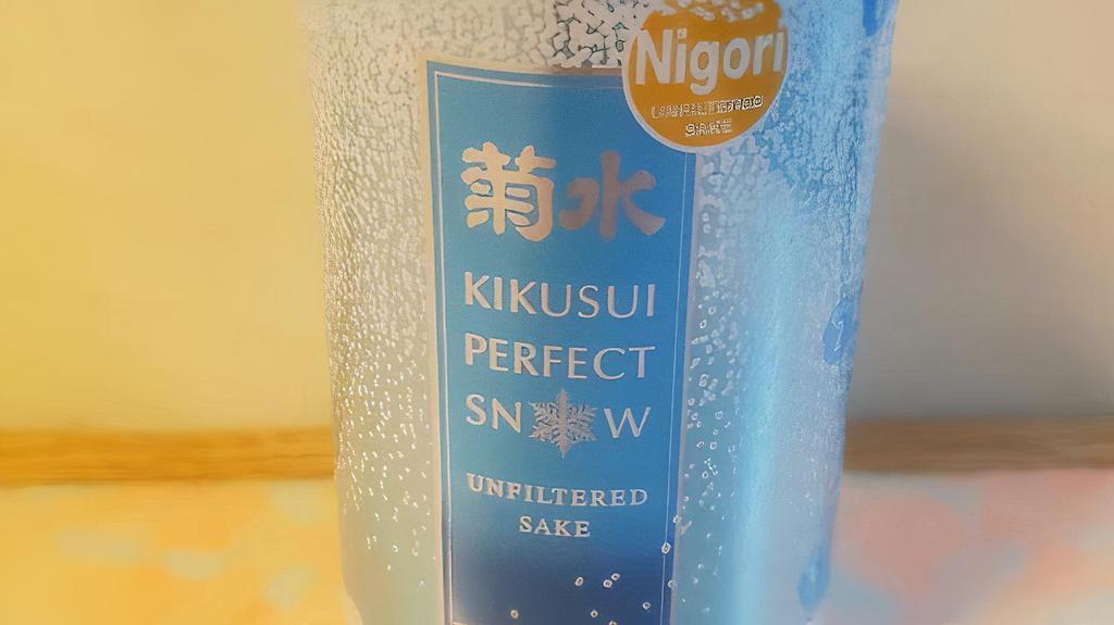 Kikusui Perfect Snow · unfiltered Sake. Sweet, milky color