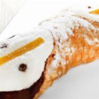 Cannoli · Filled with 100% ricotta cheese, Crispy and light shells.
