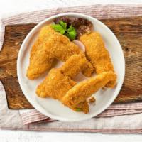 Cluck Chuck Tenders · Chicken tenders breaded and fried until golden brown. Served with your choice of dipping sau...