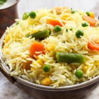 Vegetable Biryani · Fluffy, basmati rice cooked with fresh seasonal vegetables and aromatic whole spices includi...