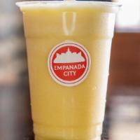 Sonia'S Pineapple Smoothie · Pineapple juice, bananas, pineapples, yogurt (contains milk) and ice.