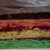 Rainbow Cookie Cake Half · 