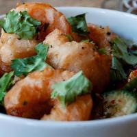 Shrimp Tempura · Fried shrimp and vegetable.