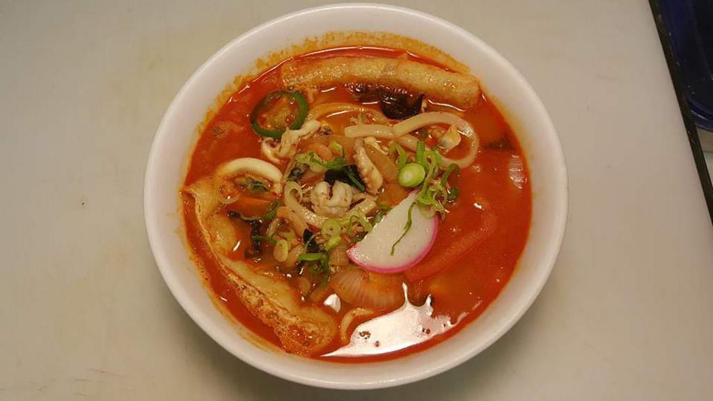 Seafood Soup · Assorted fish with vegetable.