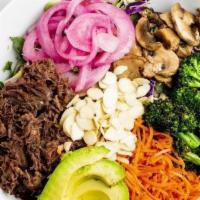 Dgb Paleo Bowl · 18 Hour Beef | Kale | White Cabbage Avocado | Roasted Broccoli | Mushrooms Cauliflower Rice ...