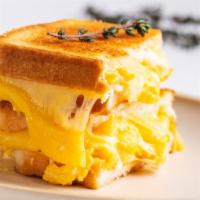 Egg & Cheese Sandwich · Fresh, fluffy scrambled eggs with melty cheese on a toasted, buttery roll.