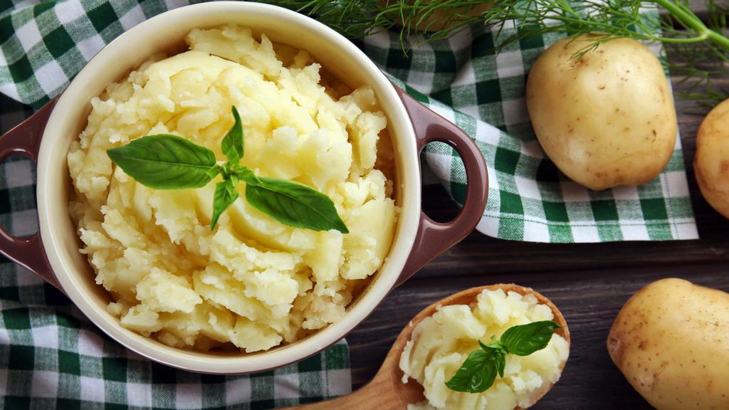 Mashed Potatoes · Creamy, buttery mashed potatoes.