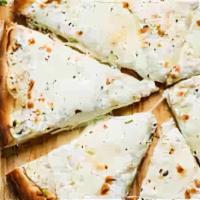 White Pizza · Neapolitan pie topped with melted mozzarella and ricotta cheese.