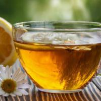 Chamomile Medley Hot Tea · Calming Chamomile Medley hot tea with options to add non-dairy milk.