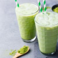 Matcha Green Hot Tea · Mouthwatering Matcha green hot tea with options to add non-dairy milk.
