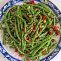 Sauteed Dry String Beans · Hot and Spicy.
