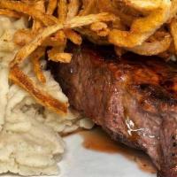 Marinated Steak Tidbits · Marinated Filet Tips smothered with Mozzarella Cheese and sauteed onions, served with garlic...