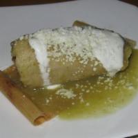 Tamales · Steamed corn masa dough wrapped in a corn husk with choice of filling.