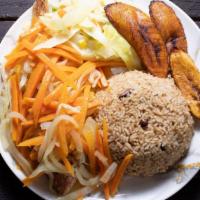 Escovitch Fish Snapper With Side · {Please Choose One Side}
White Rice or
Rice n Peas or
Fries or
Potato Salad or
Mash Potato o...