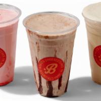 Shakes · Flavor Choice: Strawberry / Vanilla / Chocolate.