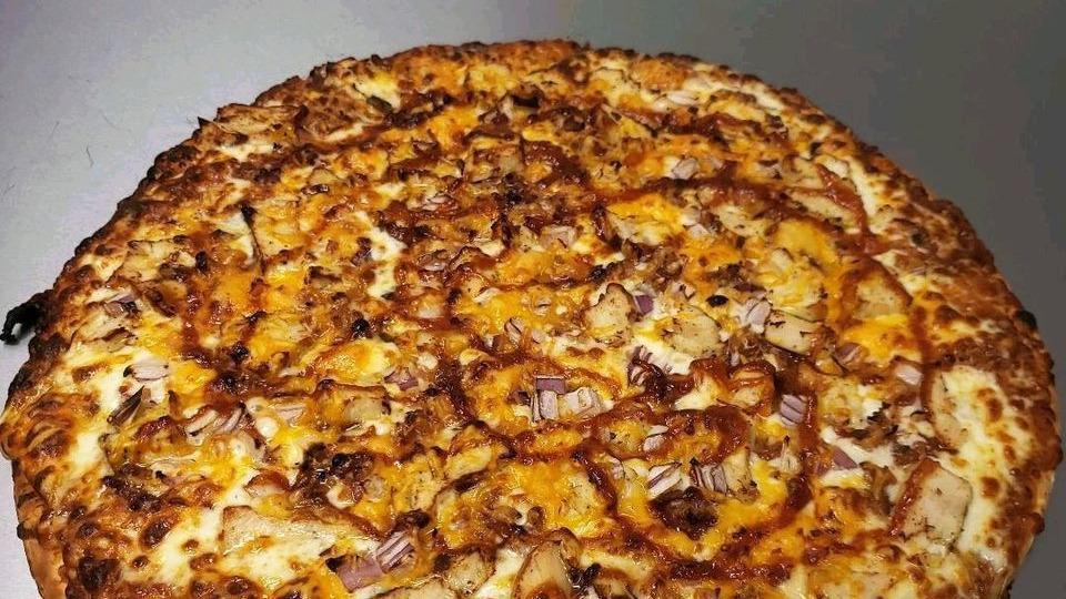 Buffalo Chicken Pizza · Buffalo chicken and mozzarella cheese.