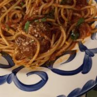 Pasta With Bolognese · Pasta tossed in bolognese sauce. Supersized for your party.