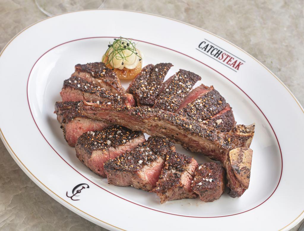 24 Oz Mishima Reserve Ultra Porterhouse · Seattle, WA, Fort Morgan, Hand Carved & Simply Seasoned With Cracked Black Pepper From Madagascar, Kosher Salt, And Finished With Sel Gris