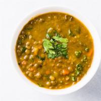 Kale & Lentil Soup · Kale, French lentil, carrots, celery, and selection of herb.