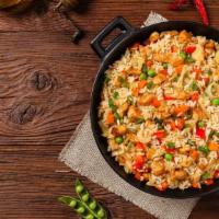 Chicken Fried Rice · Customer's choice of fried rice made with fresh yellow rice, chicken breast, onions, and sca...