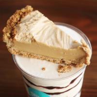 Peanut Butter Pie (Vanilla Milkshake) · A premium vanilla milkshake blended with an entire slice of our homemade Peanut Butter Pie!