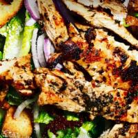 Tossed Salad With Chicken Salad · 