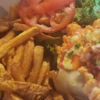 The Sos Burger* · Sofia’s Outrageous Surf ‘n Turf. Created especially for Joe and Ania’s daughter, Sofia, feat...