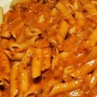 Pasta With Tomato Sauce · Your choice of pasta served with garlic knots or Italian bread. If you would like extra sauc...