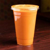 Orange Blossom Special · Orange, carrot, lemon, ginger and turmeric.