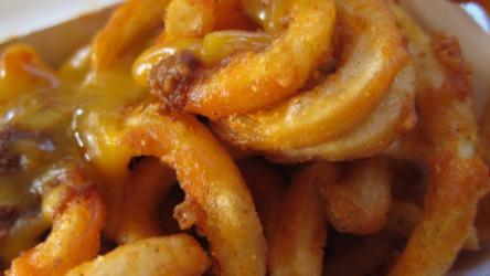 Curly Fries With Cheese · 