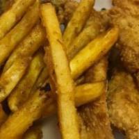 4 Fried Chicken With French Fries · 