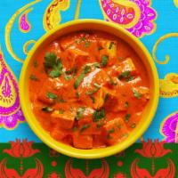 Paneer Masala · Indian paneer cheese cooked with yogurt and spices.
