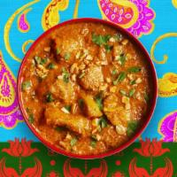 Chicken Korma · Chicken cooked in a creamy cashew and nut sauce.