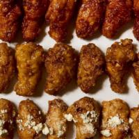 30 Piece Wings · Served with 30 Free Bird wings in three flavors with celery, carrots, and your choice of dip...