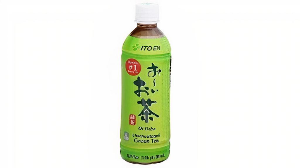 Oi Ocha Green Tea · 16.9 oz. From Japan’s top green tea brand, a refreshing green tea brewed with real tea leaves. Unsweetened.