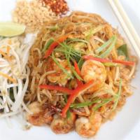 Pad Thai Noodle · Traditional fried rice noodle with tamarind, bean spouts, egg, scallion and peanut.