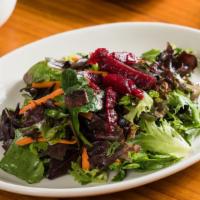 Green Side Salad · with carrots and marinated beets