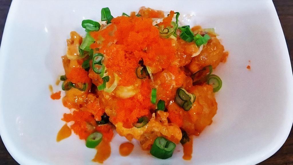 Rock Shrimp · spicy mayo with scallions, caviar, and shrimp