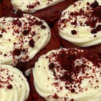6 Pack Red Velvet Cupcakes · Moist delicious red velvet cupcakes with cream cheese buttercream icing.